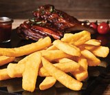 Ribs With Crispy Coated Steakhouse Fries