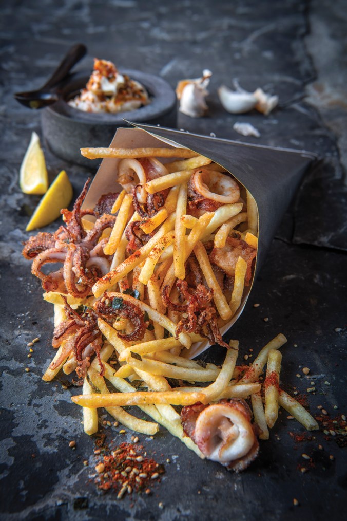 Seafood With Super Fine Fries