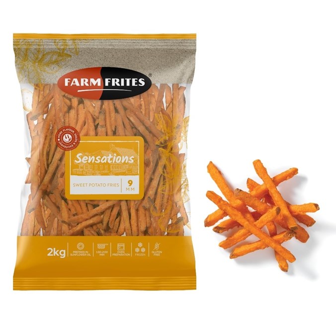 Sweet Potato Fries Saldie Frī Kartupeļi Farm Frites